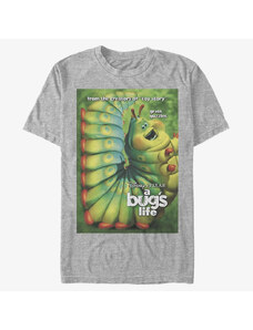 Koszulka męska Merch Pixar A Bug's Life - Catepillar Poster Unisex T-Shirt Heather Grey