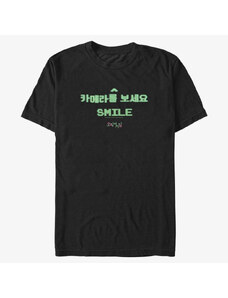 Koszulka męska Merch Netflix Squid Game - SMILING GAMES Unisex T-Shirt Black