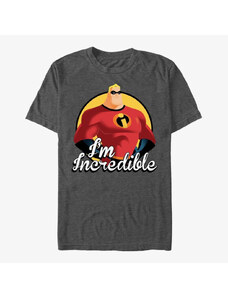 Koszulka męska Merch Pixar Incredibles - Be Incredible Unisex T-Shirt Dark Heather Grey