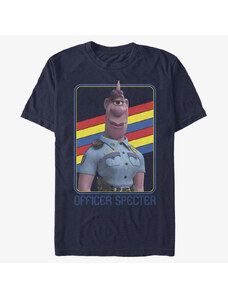 Koszulka męska Merch Pixar Onward - Specter Rainbow Unisex T-Shirt Navy Blue
