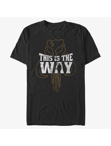 Koszulka męska Merch Star Wars: The Mandalorian - WAY Unisex T-Shirt Black