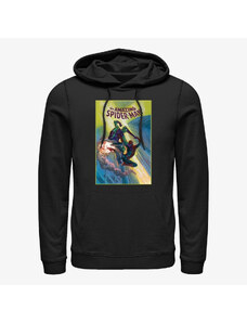 Męska bluza z kapturem Merch Marvel X-Men - XMEN 70'S IRON ON Unisex Hoodie Black