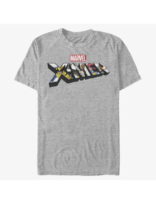 Koszulka męska Merch Marvel X-Men - Xmen Character Logo Unisex T-Shirt Heather Grey