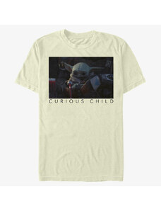 Koszulka męska Merch Star Wars: The Mandalorian - Curious Photo Unisex T-Shirt Natural