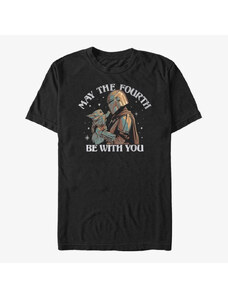 Koszulka męska Merch Star Wars: The Mandalorian - Fourth Be With You Unisex T-Shirt Black