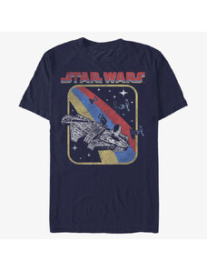 Koszulka męska Merch Star Wars - Retro Falcon Unisex T-Shirt Navy Blue