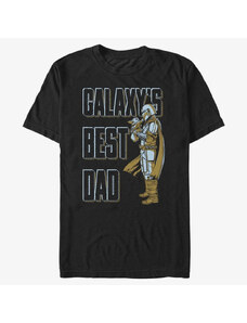 Koszulka męska Merch Star Wars: The Mandalorian - Daddy MandoO Unisex T-Shirt Black