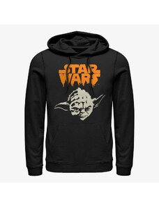 Męska bluza z kapturem Merch Star Wars: Classic - Yoda Ghoul Unisex Hoodie Black