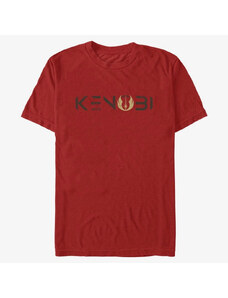 Koszulka męska Merch Star Wars Obi-Wan - Kenobi Logo Unisex T-Shirt Red