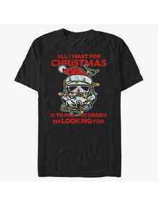 Koszulka męska Merch Star Wars: Classic - Christmas Trooper Unisex T-Shirt Black