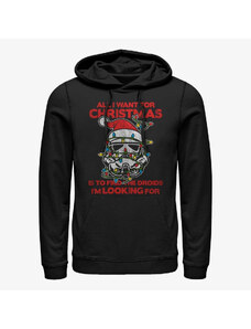 Męska bluza z kapturem Merch Star Wars: Classic - Christmas Trooper Unisex Hoodie Black