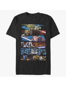 Koszulka męska Merch Star Wars: Clone Wars - Face Off Unisex T-Shirt Black
