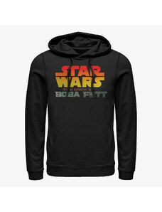 Męska bluza z kapturem Merch Star Wars Book of Boba Fett - Star Wars Fett Logo Unisex Hoodie Black