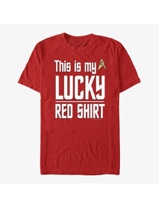 Koszulka męska Merch Paramount Star Trek - Lucky Red Shirt Unisex T-Shirt Red