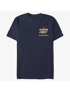 Koszulka męska Merch Netflix Stranger Things - Ahoy Ahoy Unisex T-Shirt Navy Blue