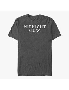 Koszulka męska Merch Netflix Midnight Mass - STACKED LOGO Unisex T-Shirt Dark Heather Grey