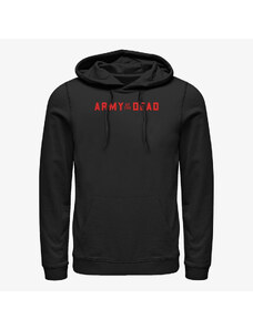 Męska bluza z kapturem Merch Netflix Army Of The Dead - Red Logo Unisex Hoodie Black