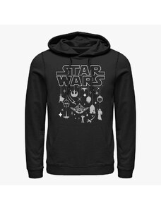 Męska bluza z kapturem Merch Star Wars: Classic - Star Wars Holiday Unisex Hoodie Black
