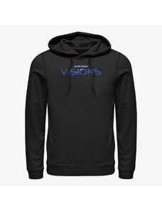 Męska bluza z kapturem Merch Star Wars: Visions - Blue STVision Logo Unisex Hoodie Black