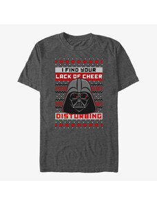 Koszulka męska Merch Star Wars: Classic - Vader Classics Two Unisex T-Shirt Dark Heather Grey