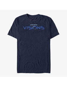 Koszulka męska Merch Star Wars: Visions - Blue STVision Logo Unisex T-Shirt Navy Blue