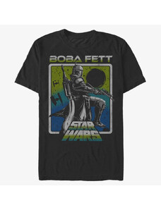 Koszulka męska Merch Star Wars Book of Boba Fett - Fett Sunset Unisex T-Shirt Black