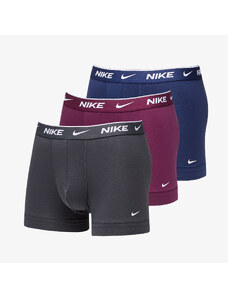 Bokserki Nike Dri-FIT Trunk 3-Pack Midnight Navy/ Bordeaux/ Anthracite