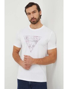 Guess t-shirt męski kolor biały z nadrukiem M4RI29 J1314