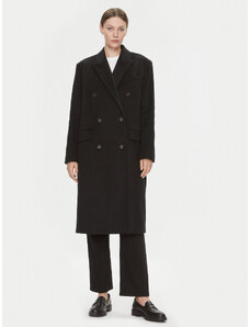 Calvin Klein Płaszcz wełniany K20K205935 Czarny Regular Fit