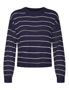 Vero Moda Sweter w kolorze granatowo-białym