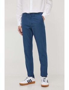 Tommy Hilfiger spodnie męskie kolor niebieski w fasonie chinos MW0MW33913