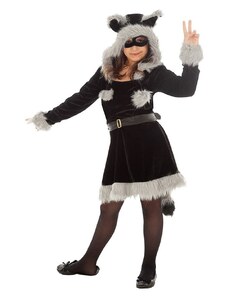 CHAKS Sukienka kostiumowa "Raccoon" w kolorze czarnym