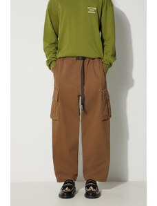 Manastash spodnie Flex Climber Cargo Pant męskie kolor brązowy proste 7923910003