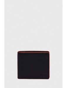 HUGO portfel skórzany męski kolor czarny 50511293