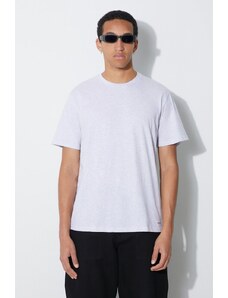 Carhartt WIP t-shirt bawełniany 2-pack Standard Crew Neck kolor szary melanżowy I029370.1FWXX