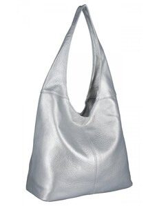 Uniwersalne Torebki Damskie Shopper Bag firmy Hernan HB0141 Srebrna