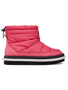 Botki Tommy Jeans Tjw Padded Flat Boot EN0EN02292 Pink Alert THW