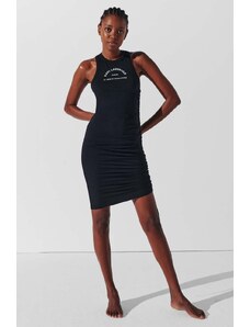 Karl Lagerfeld sukienka plażowa kolor czarny