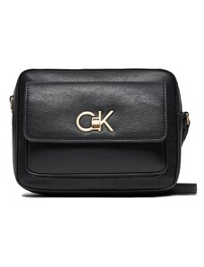 Torebka Calvin Klein Re-Lock Camera Bag W/Flap K60K611083 Ck Black BEH