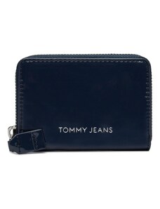 Mały Portfel Damski Tommy Jeans Tjw Ess Must Small Za Patent AW0AW16142 Dark Night Navy C1G
