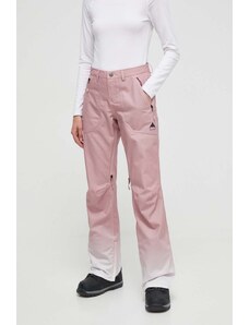 Burton spodnie Vida kolor różowy