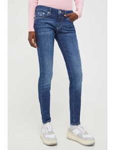 Tommy Jeans jeansy damskie kolor niebieski DW0DW17154