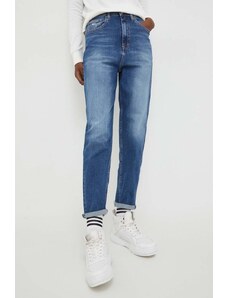 Tommy Jeans jeansy damskie kolor niebieski DW0DW17196
