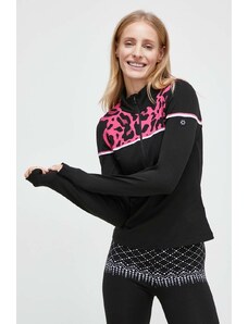Newland bluza sportowa Sibilla kolor czarny z nadrukiem