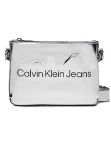 Torebka Calvin Klein Jeans Sculpted Camera Pouch21 Mono S K60K611862 Silver 0IM