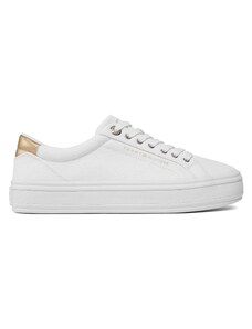 Sneakersy Tommy Hilfiger Essential Vulc Canvas Sneaker FW0FW07682 White YBS