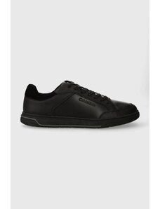 Calvin Klein sneakersy skórzane LOW TOP LACE UP LTH kolor czarny HM0HM01455