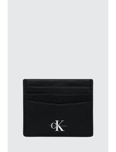 Calvin Klein Jeans etui na karty skórzane kolor czarny