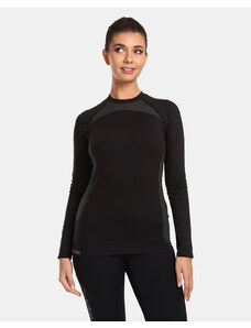 Damska bezszwowa koszulka termoaktywna Kilpi CAROL-W w kolorze czarnym