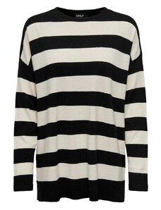 ONLY Sweter w kolorze czarno-kremowym
